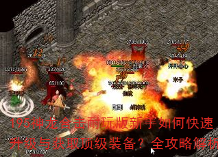 195神龙合击耐玩版新手如何快速升级与获取顶级装备?全攻略解析 195神龙合击耐玩版新手如何快速升级与获取顶级装备?全攻略解析