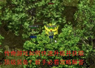 传奇游戏如何快速升级并获取顶级装备?新手必看攻略解答 传奇游戏如何快速升级并获取顶级装备?新手必看攻略解答