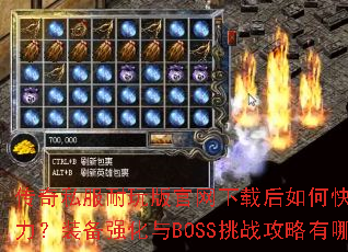 传奇私服耐玩版官网下载后如何快速提升战力?装备强化与BOSS挑战攻略有哪些? 传奇私服耐玩版官网下载后如何快速提升战力?装备强化与BOSS挑战攻略有哪些?