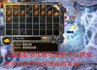 正版单职业传奇私服新手如何快速提升战力与获取稀有装备? 正版单职业传奇私服新手如何快速提升战力与获取稀有装备?