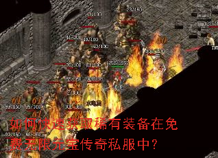 如何快速获取稀有装备在免费无限元宝传奇私服中? 如何快速获取稀有装备在免费无限元宝传奇私服中?