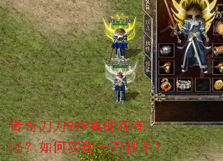 传奇刀刀999真的存在吗?如何实现一刀秒杀? 传奇刀刀999真的存在吗?如何实现一刀秒杀?
