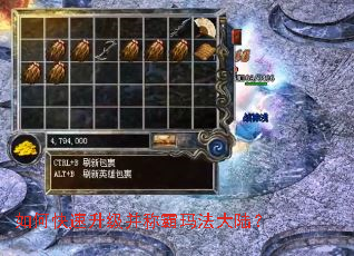 如何快速升级并称霸玛法大陆? 如何快速升级并称霸玛法大陆?