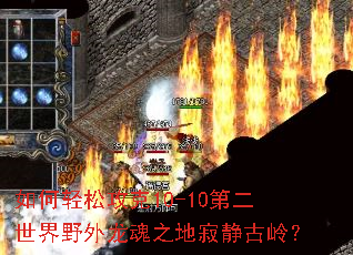 如何轻松攻克10-10第二世界野外龙魂之地寂静古岭? 如何轻松攻克10-10第二世界野外龙魂之地寂静古岭?