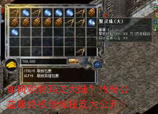 如何驰骋玛法大陆?传奇公益服终极修炼秘笈大公开 如何驰骋玛法大陆?传奇公益服终极修炼秘笈大公开
