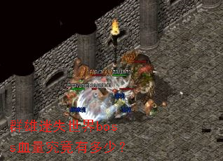 群雄迷失世界boss血量究竟有多少? 群雄迷失世界boss血量究竟有多少?