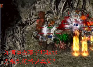 如何掌握燕子坞秋水无痕剑的终极奥义? 如何掌握燕子坞秋水无痕剑的终极奥义?