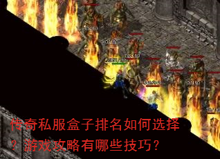 传奇私服盒子排名如何选择?游戏攻略有哪些技巧? 传奇私服盒子排名如何选择?游戏攻略有哪些技巧?