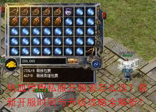 热血传奇私服开服表怎么选?最新开服时间与升级攻略全解析? 热血传奇私服开服表怎么选?最新开服时间与升级攻略全解析?